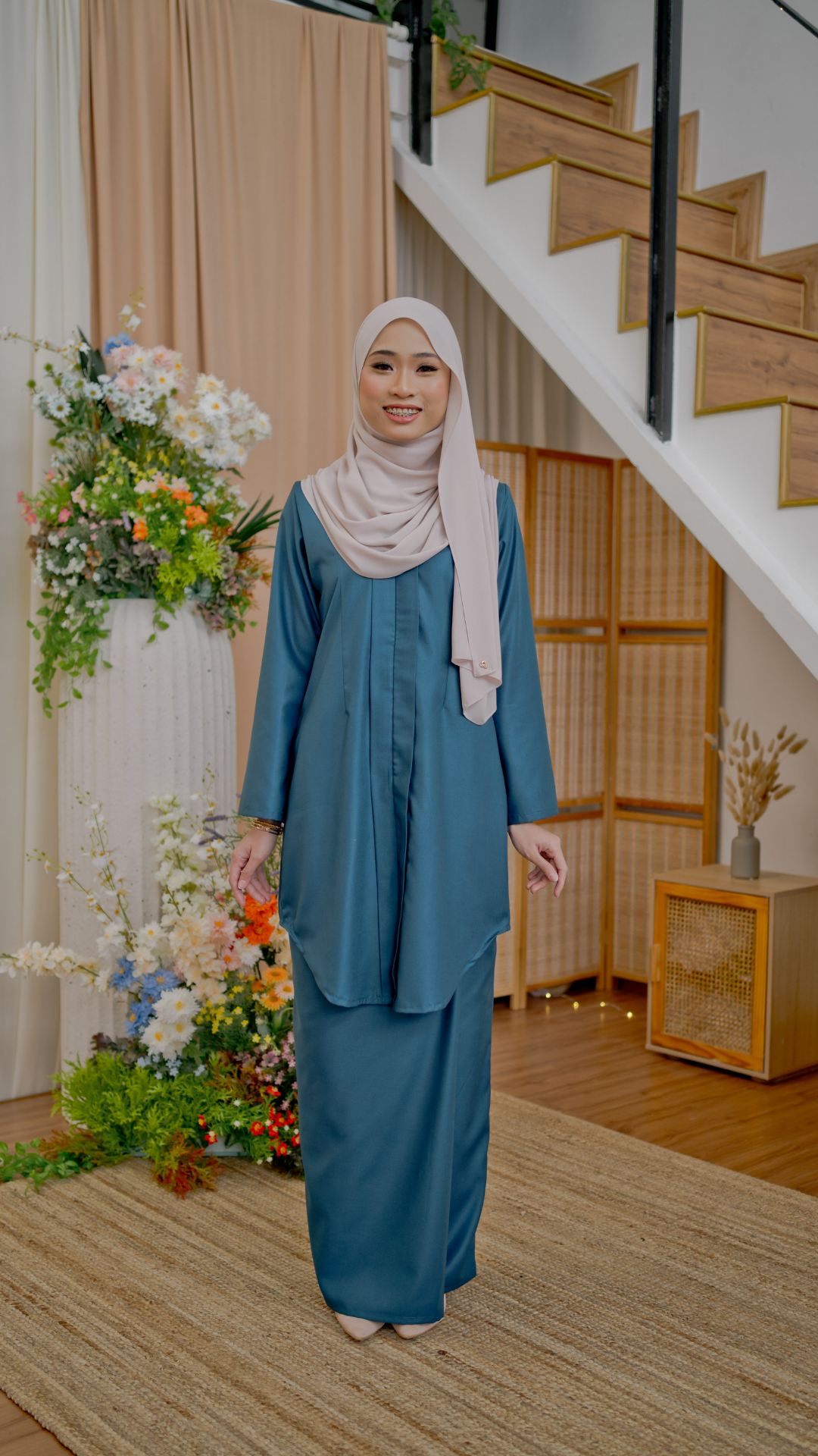 Kebaya Delima - Phthalo Green