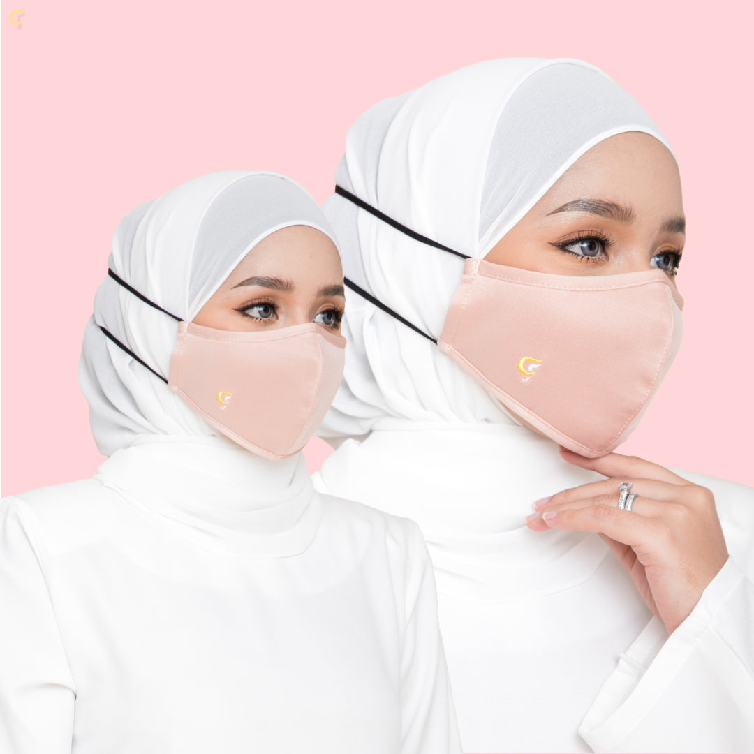 CikFin Hijab Mask in Rose Pink