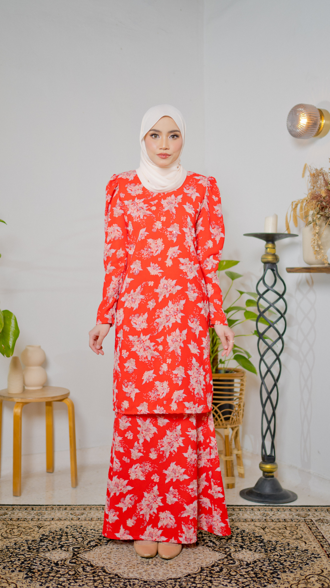 Kurung Maharani - Rose Red