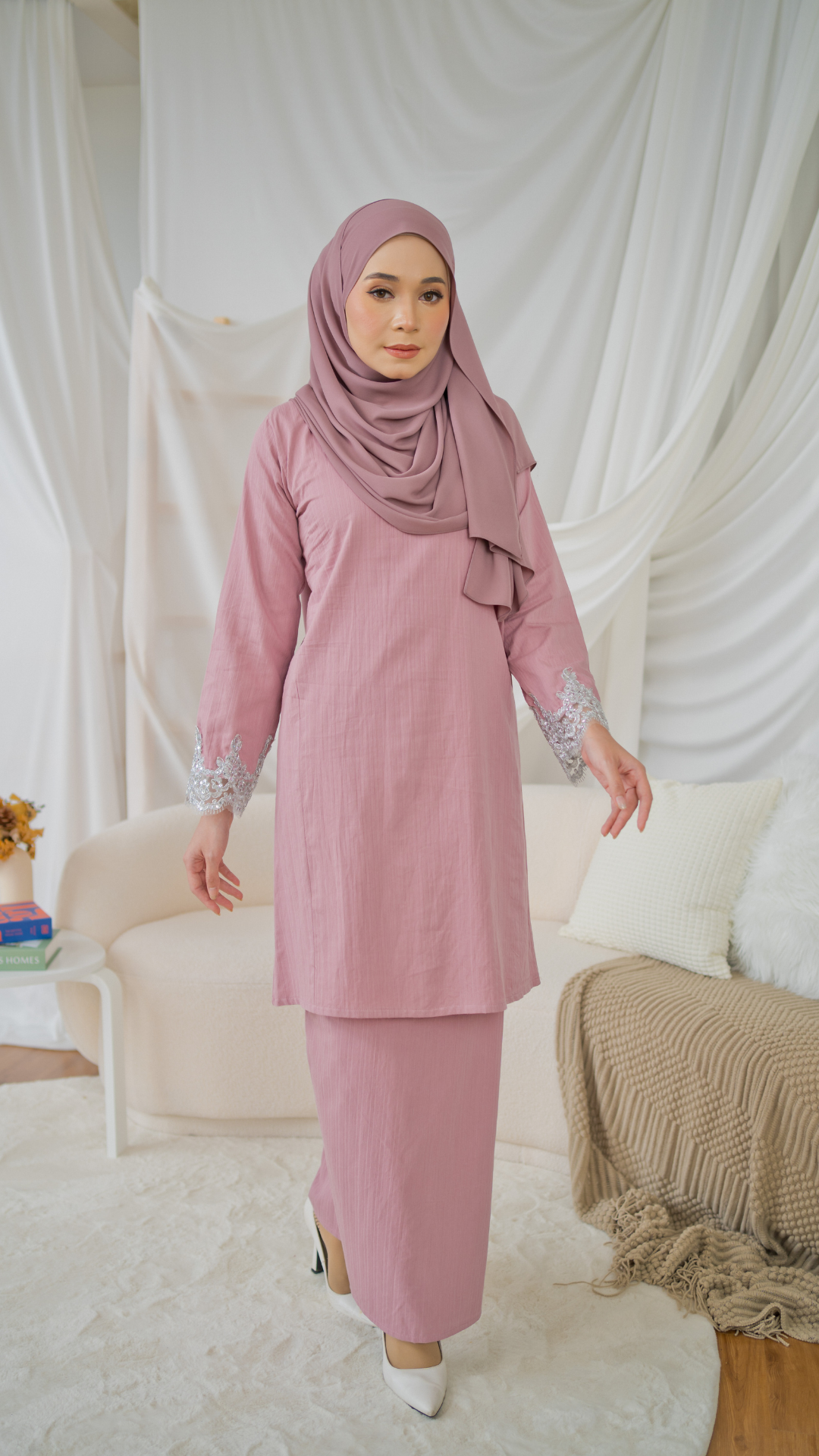 Kurung Dewi - Rouge Pink