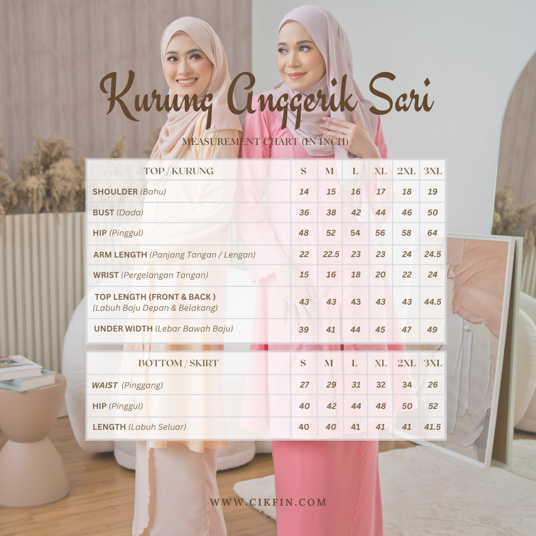 Kurung Anggerik Sari  - Baby Blue