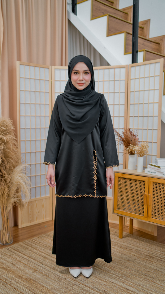 Kurung Damaris - Sable Black