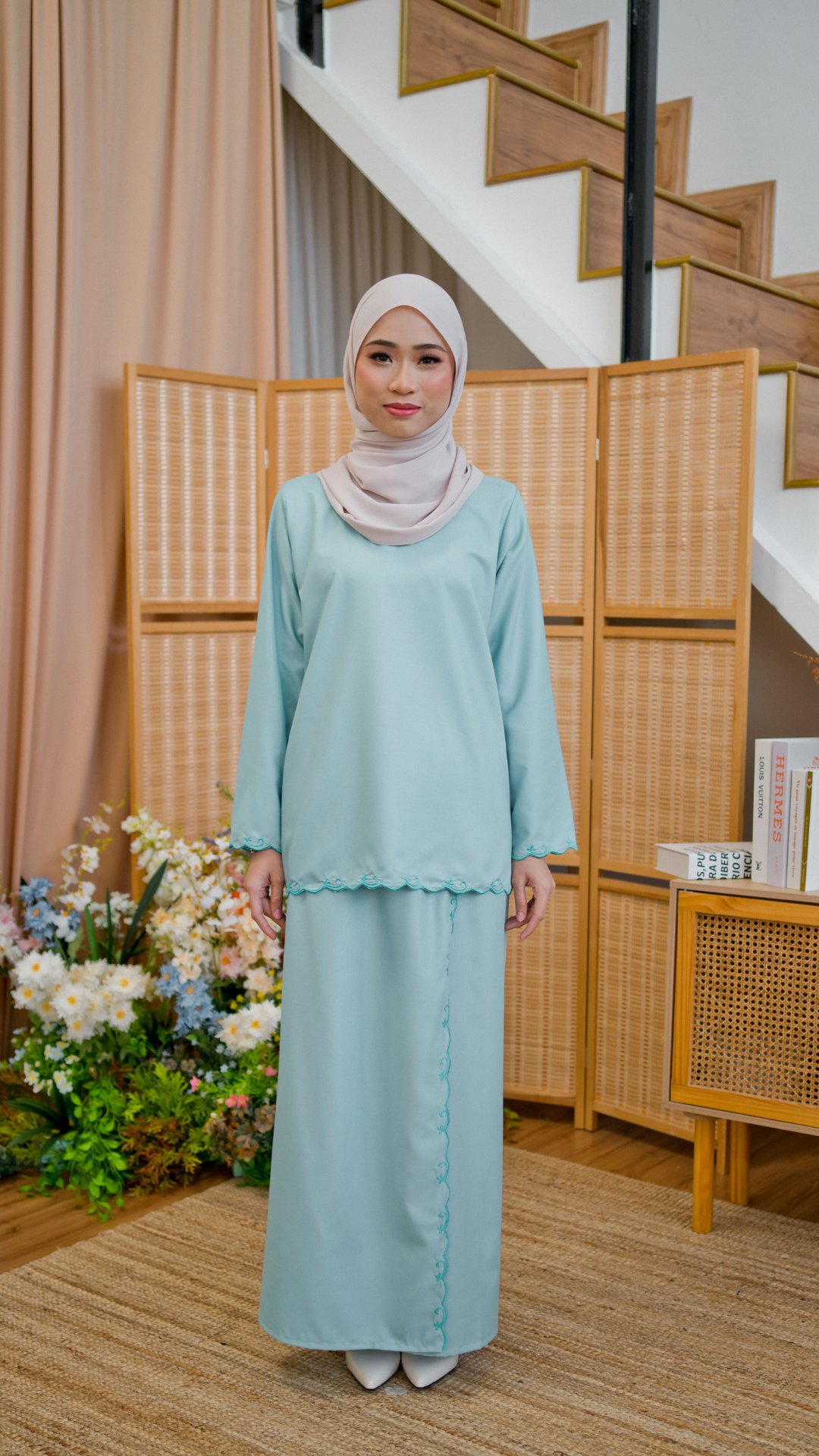 Kurung Azizah - Turquoise