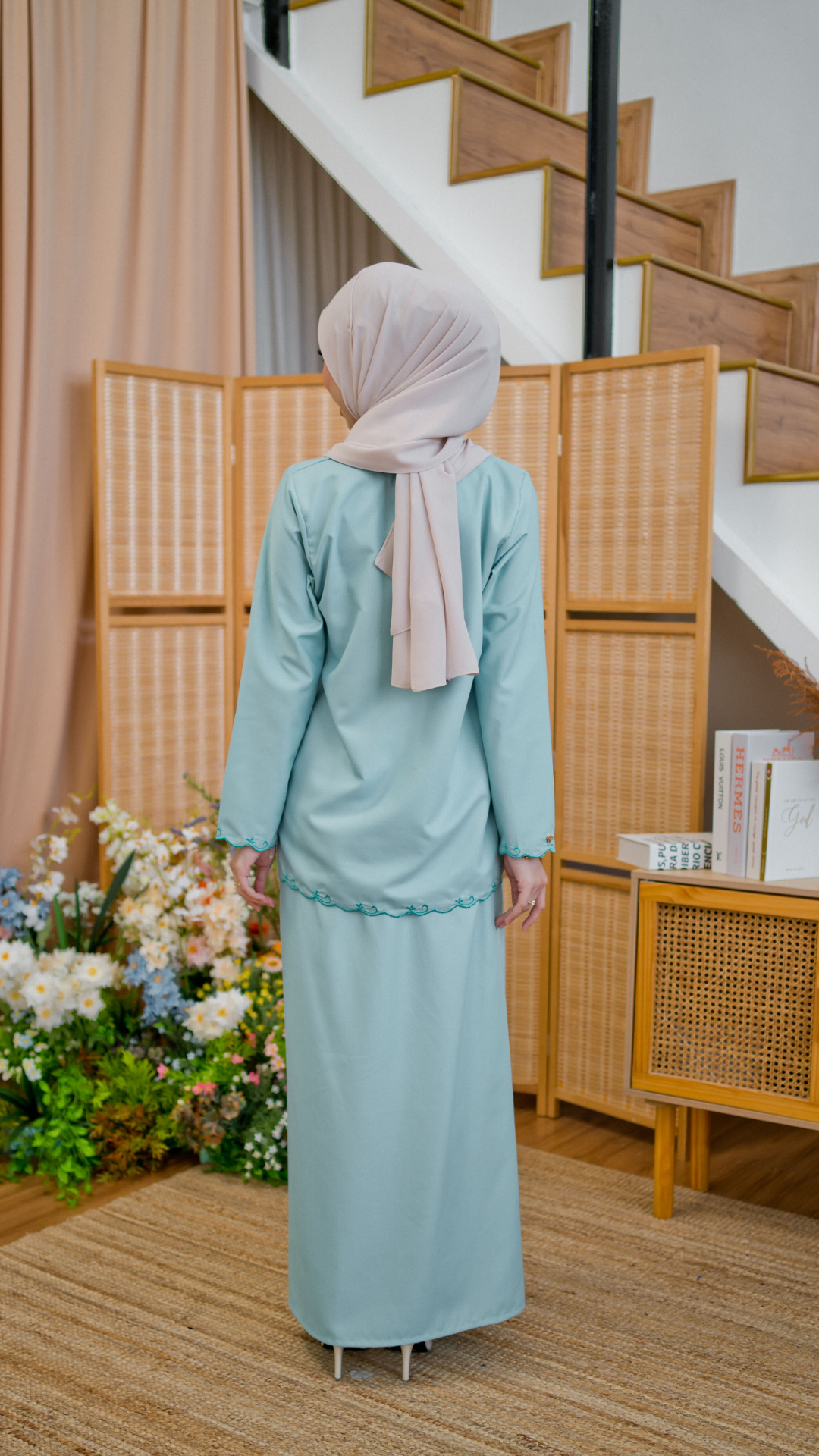 Kurung Azizah - Turquoise