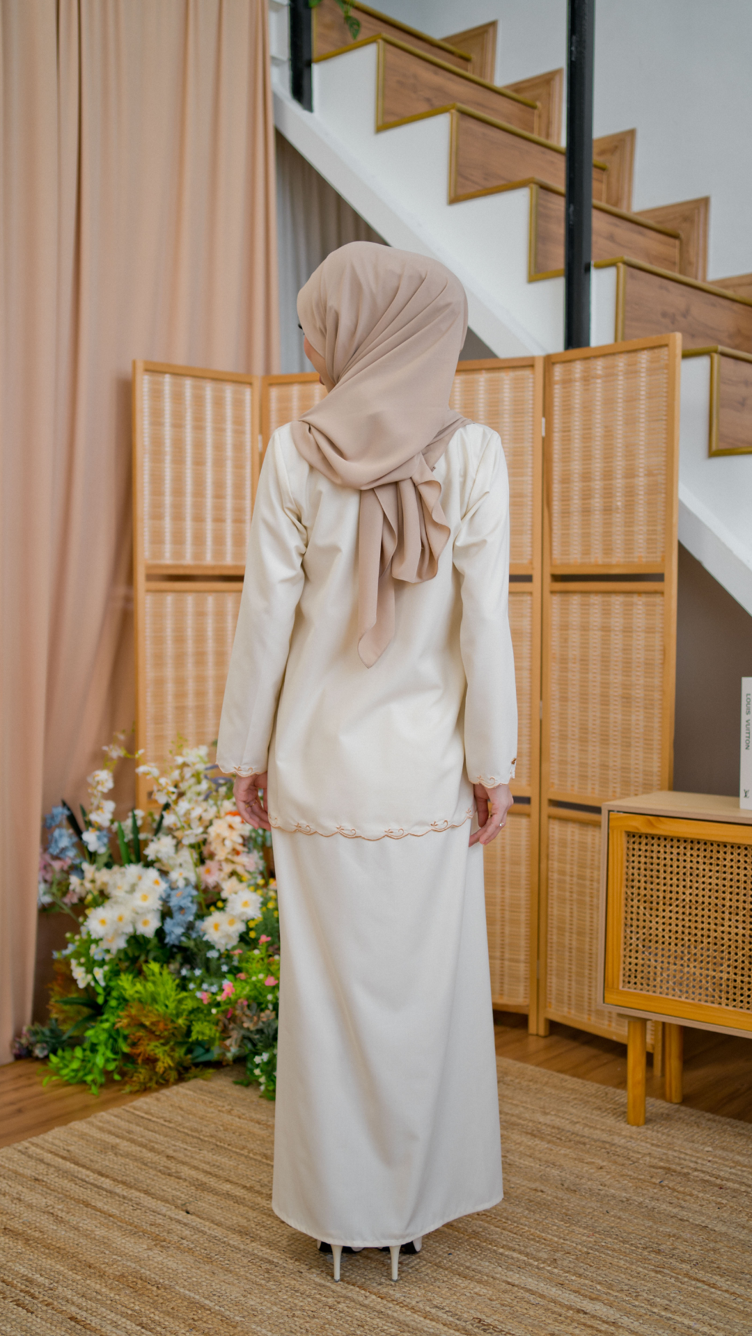 Kurung Azizah - Vanilla Cream