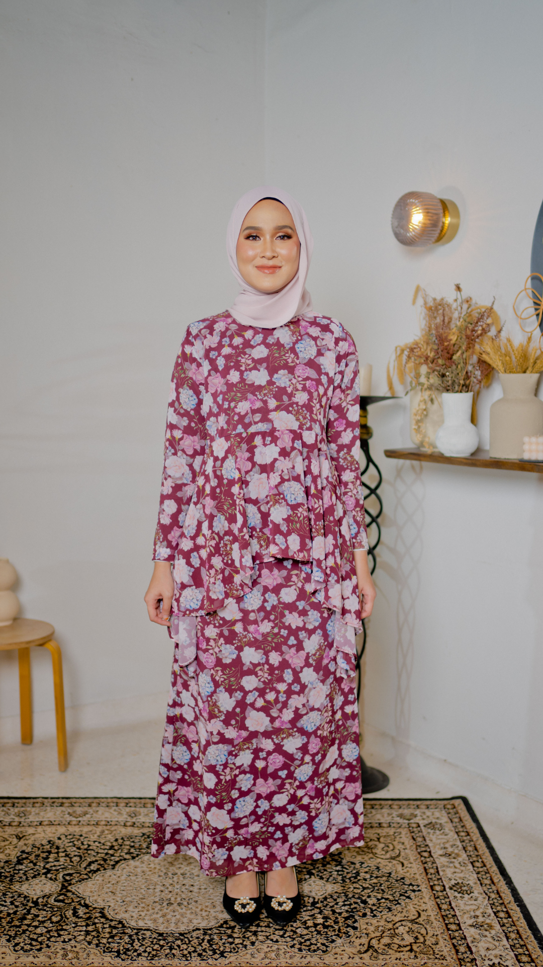 Kurung Juwita - Wine Red