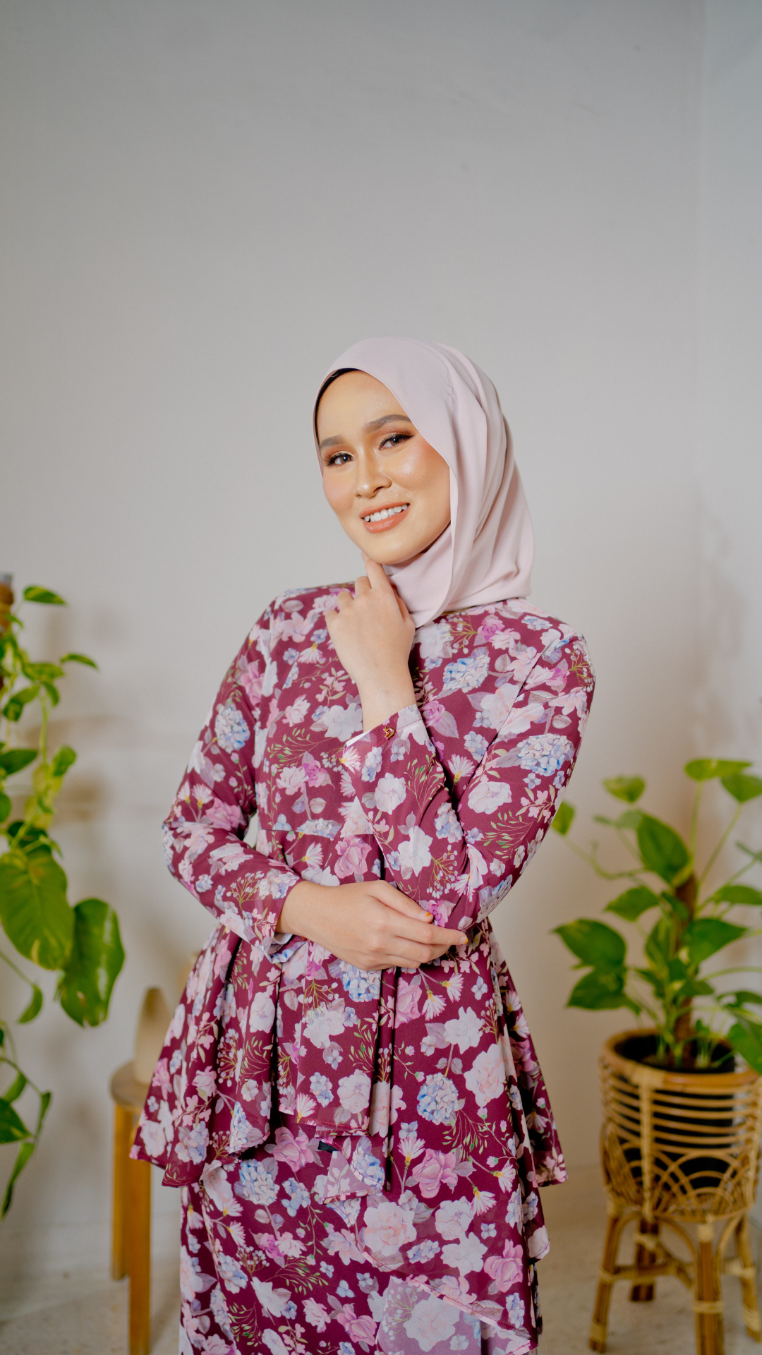 Kurung Juwita - Wine Red